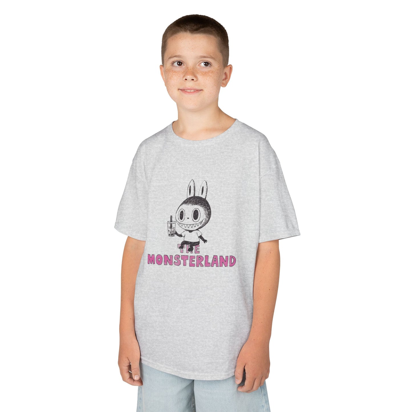 The Monsterland Boba (Sketch Labubu-Inspired) Kid's Unisex Shirt