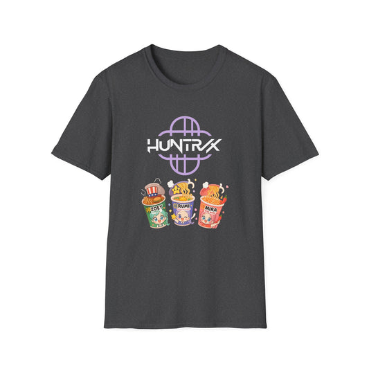 HUNTR/X Ramen Noodle Cup Rumi, Mira, & Zoey (K-Pop Demon Hunters-Inspired) Adult Unisex Shirt