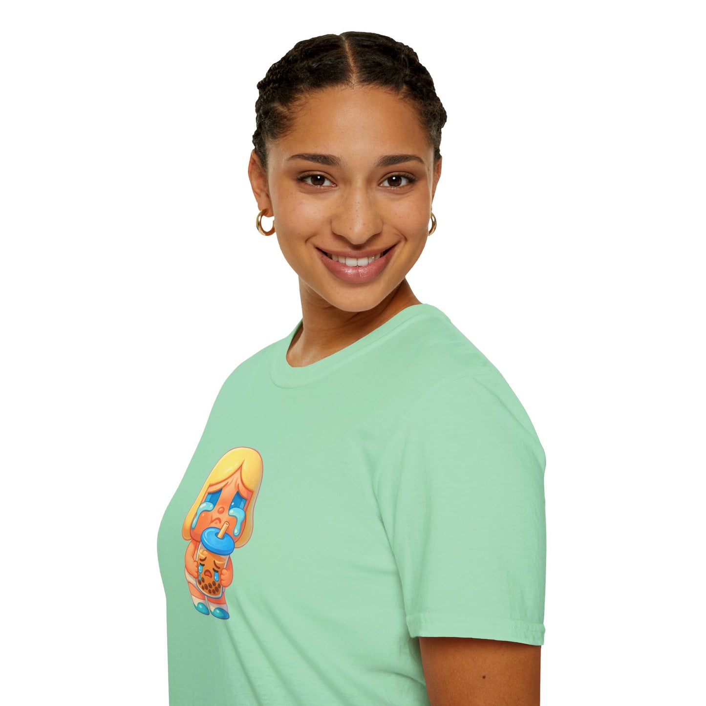 CryBaby Inspired holding a sad bubble tea (Popmart) Adult Unisex Shirt