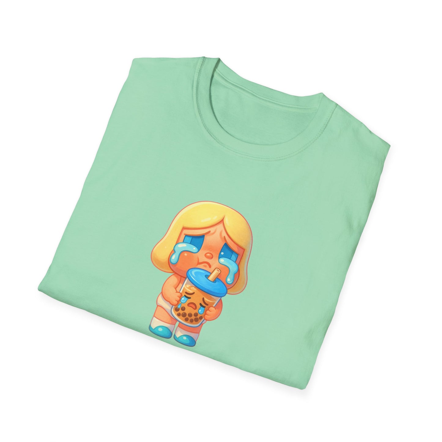 CryBaby Inspired holding a sad bubble tea (Popmart) Adult Unisex Shirt