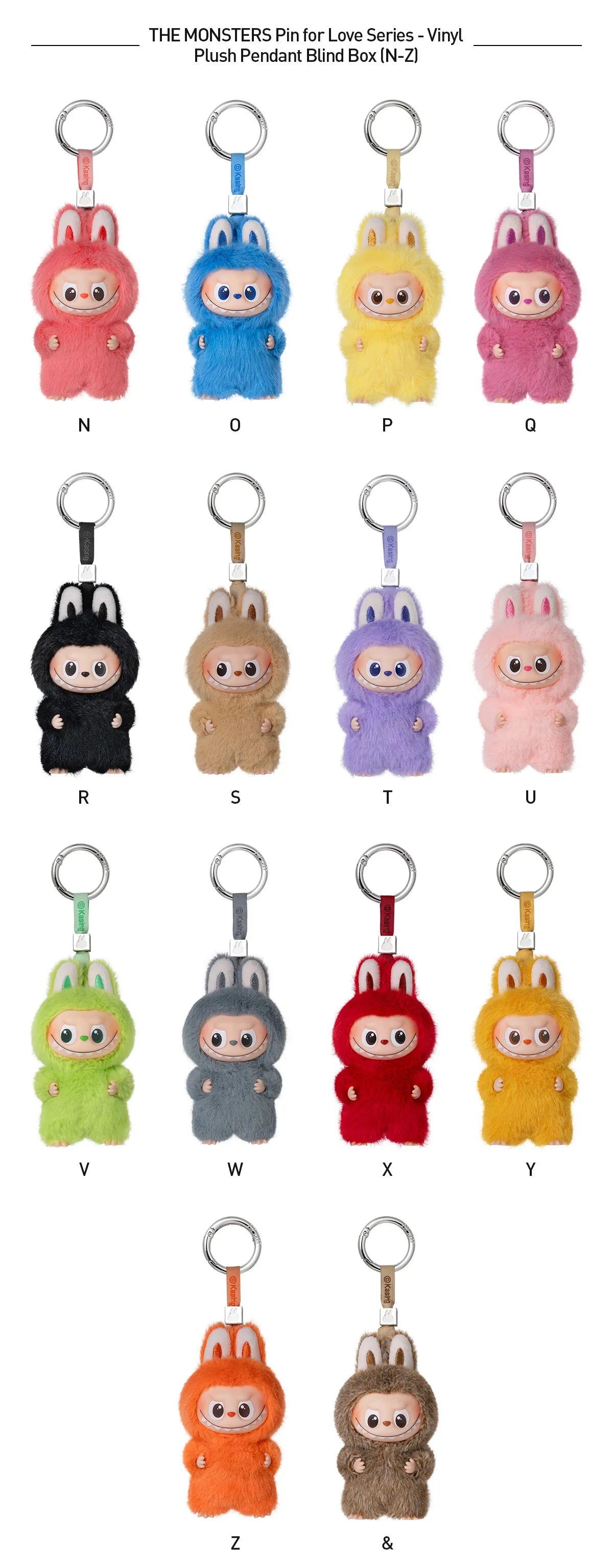 The Monsters: Pin For Love Plush + Letter Combo! (A-Z)
