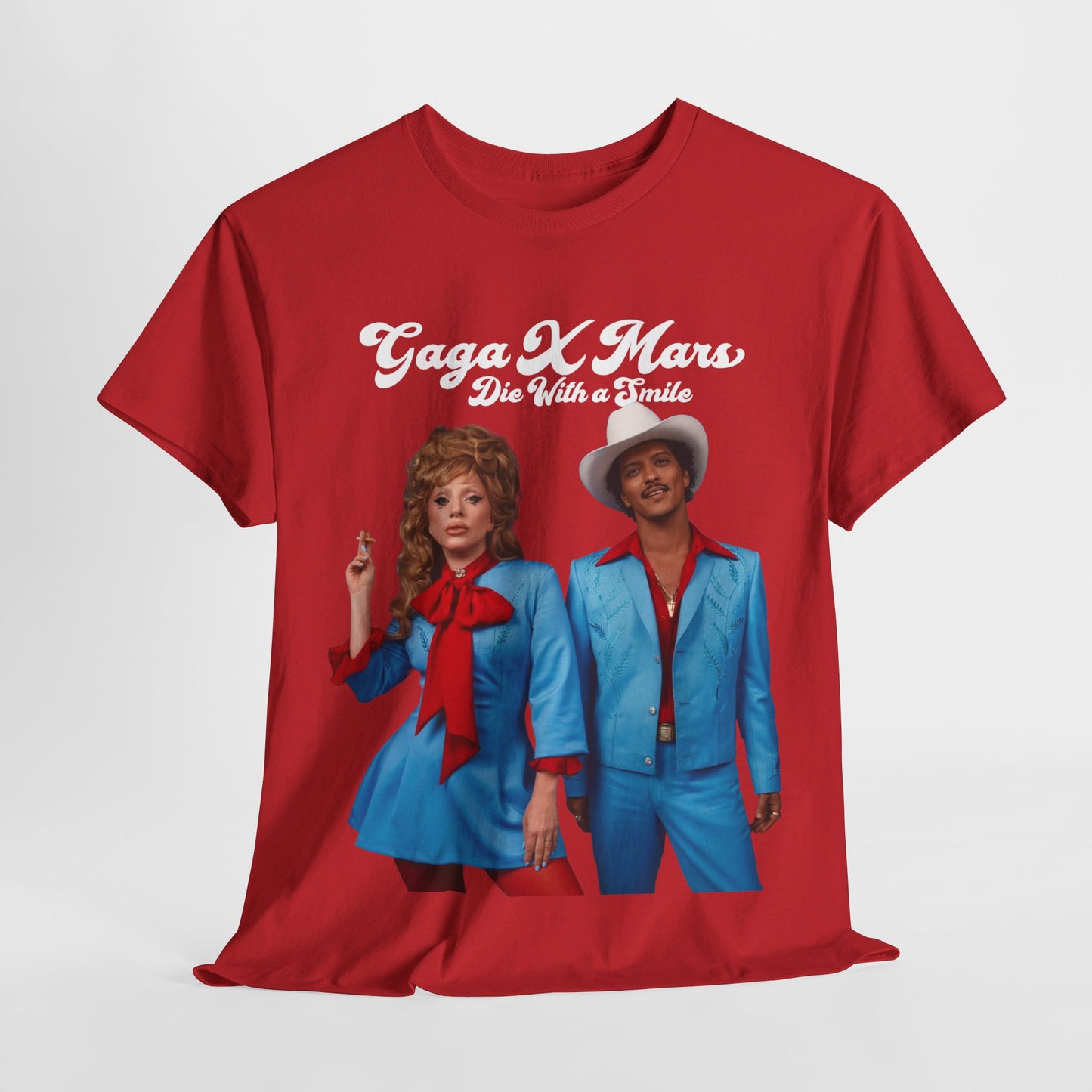 Lady Gaga X Bruno Mars (Die With a Smile) 2024 New Song Unisex Shirt