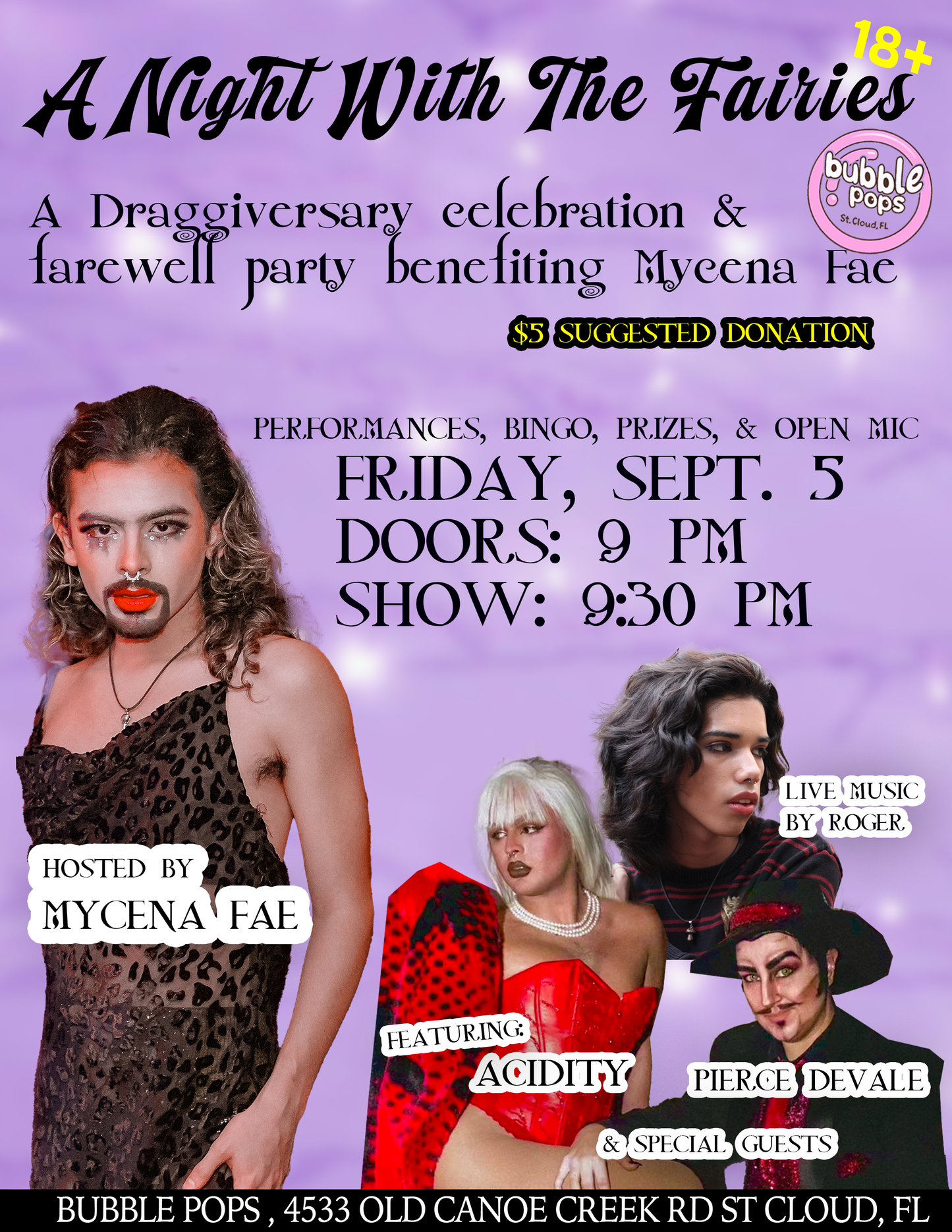 A Night With The Fairies Reserved Seating ($10)