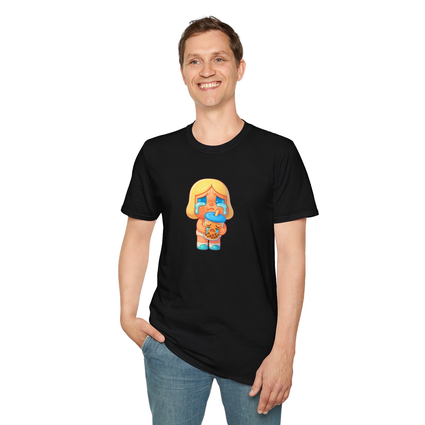 CryBaby Inspired holding a sad bubble tea (Popmart) Adult Unisex Shirt