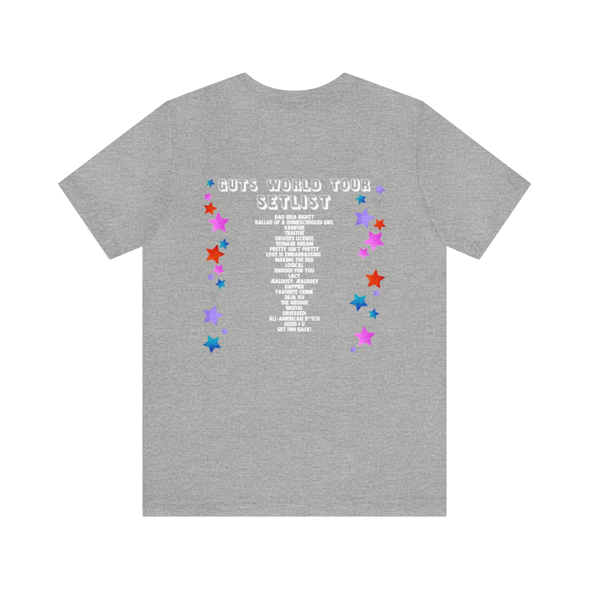 GUTS World Tour 2024 Setlist (Olivia Rodrigo) Shirt