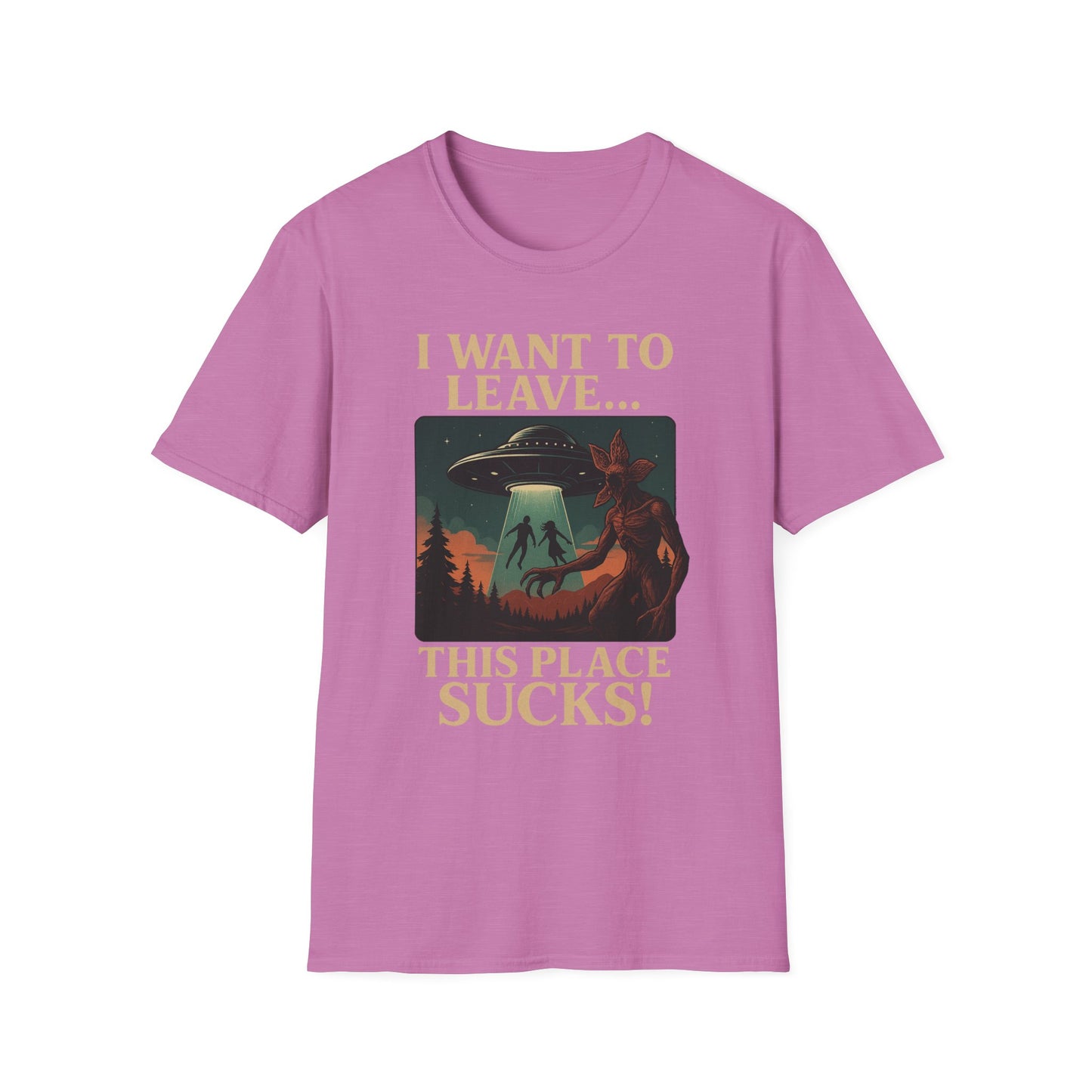 I WANT TO LEAVE / THIS PLACE SUCKS! (Demogorgon - Stranger Things Season 5 Inspired) 2025 Adult Unisex Shirt