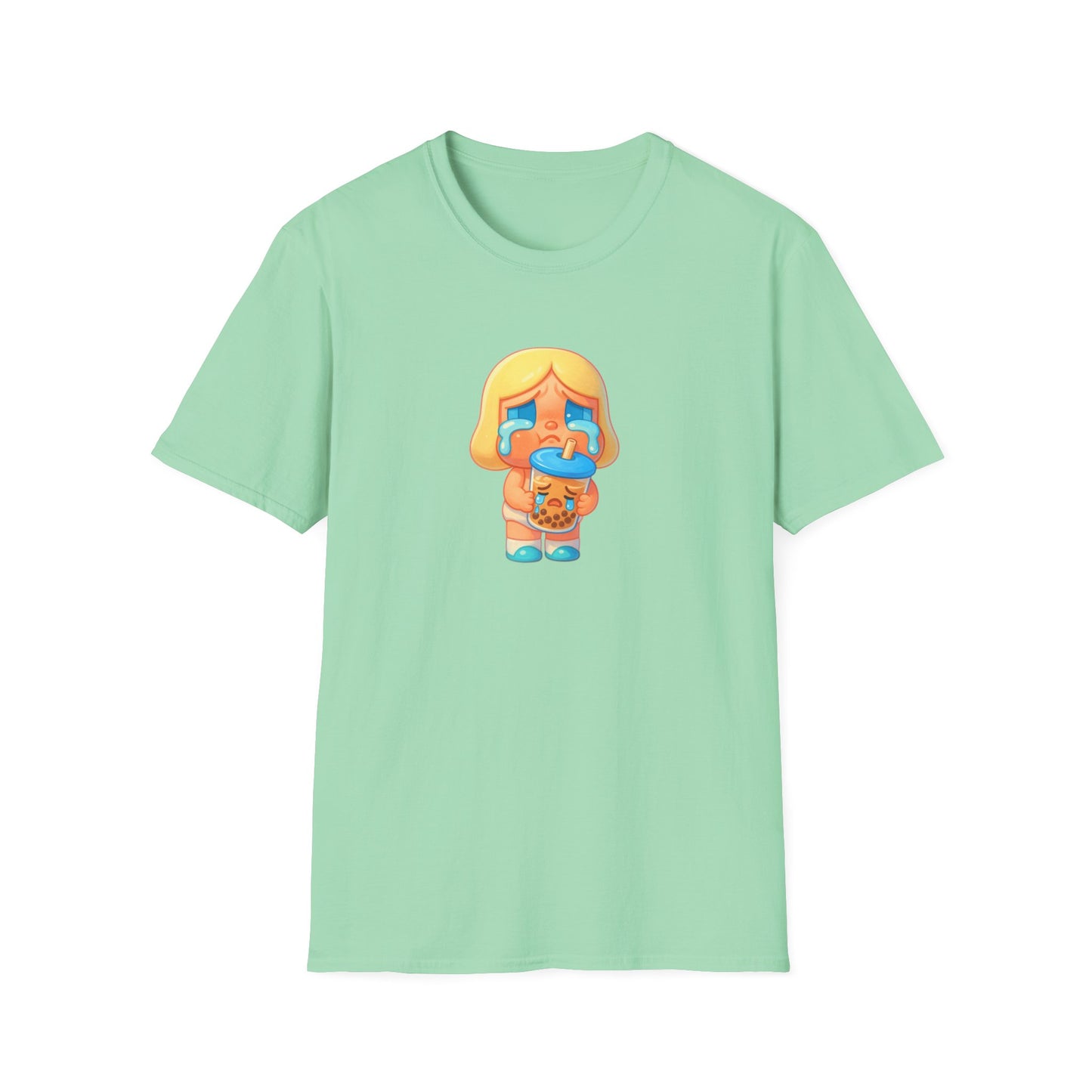 CryBaby Inspired holding a sad bubble tea (Popmart) Adult Unisex Shirt