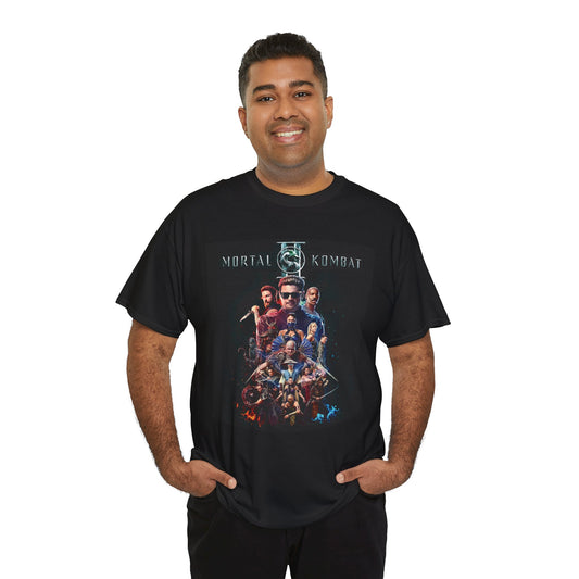 Mortal Kombat Movie Poster Graphic Tee — Retro Fighter Collage Unisex T-Shirt. FREE SHIPPING 2026 MOVIE NEW ROMAN REIGNS CODY WWE 2