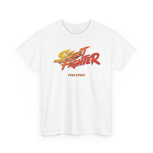 Retro 'Street Fighter' PUSH START Graphic Tee Unisex vintage 2026 new movie game 4