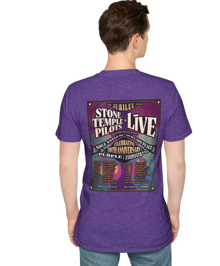 Jubilee Tour Stone Temple Pilots Live 2024 Unisex Softstyle T Jubilee Tour Stone Temple Pilots Live 2024 Unisex Softstyle T