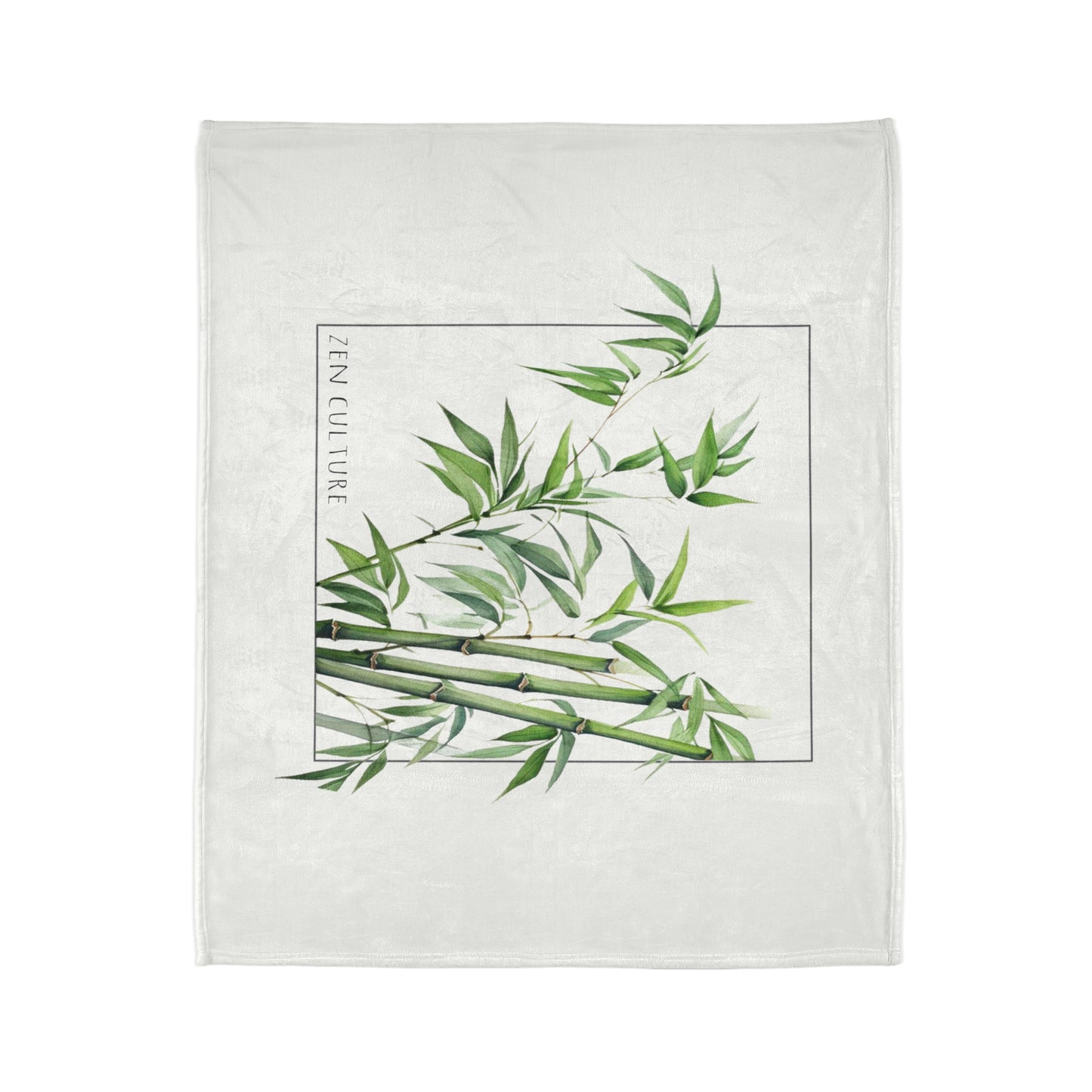 Bamboo Greens Zen Culture Soft Polyester Blanket