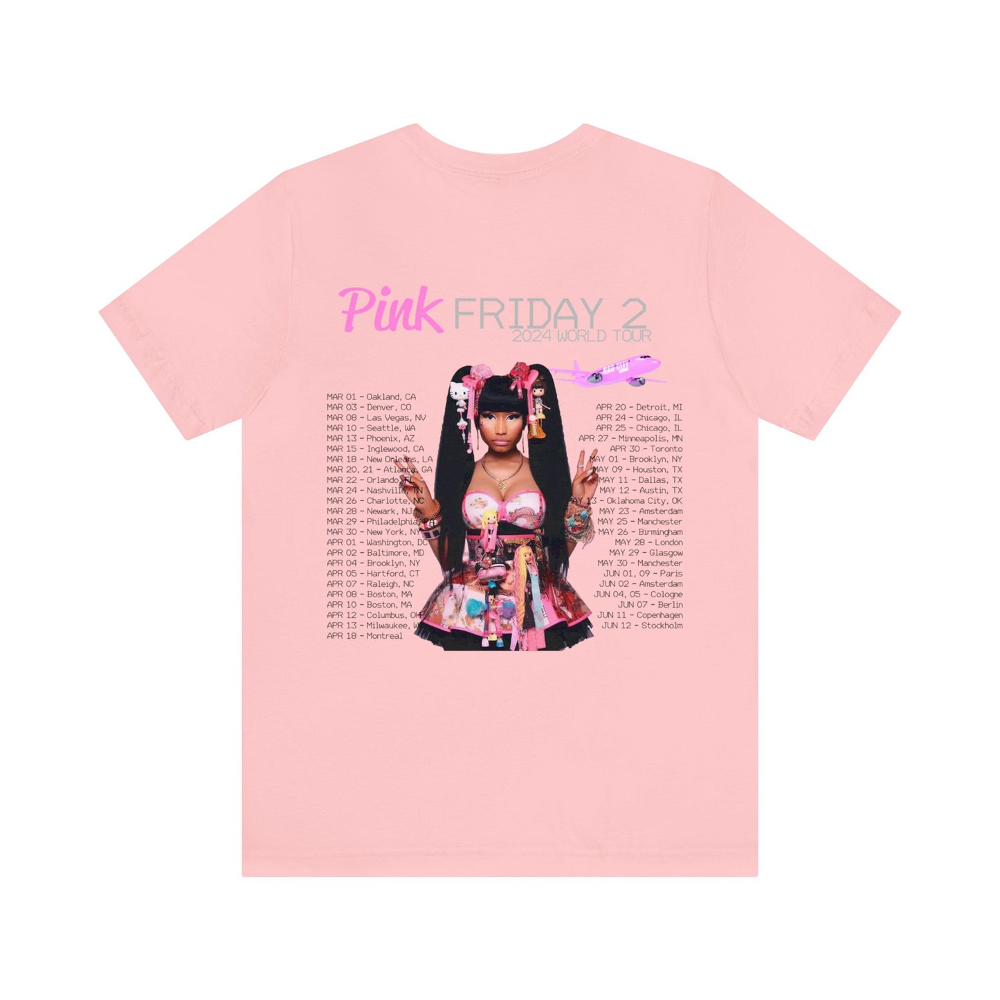 Pink Friday 2 (Nicki Minaj) 2024 World Tour Dates Shirt