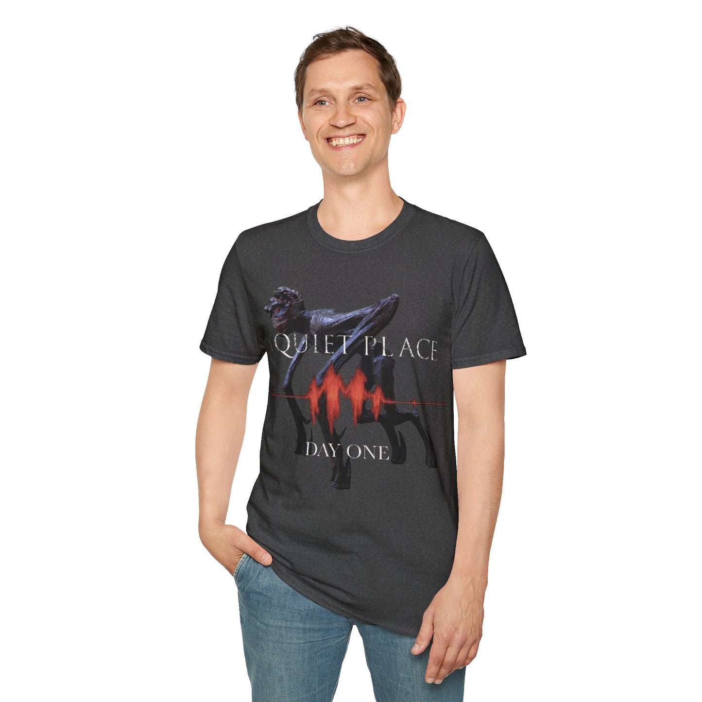 A Quiet Place Day one 2024 movie Unisex Softstyle T-Shirt