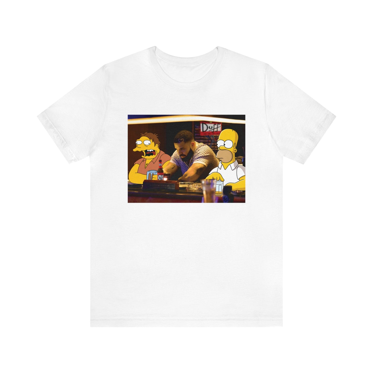 Drake at Moe's Unisex Jersey Short Sleeve TeeDrake at Moe's Simpsons Duff Unisex Jersey Tee