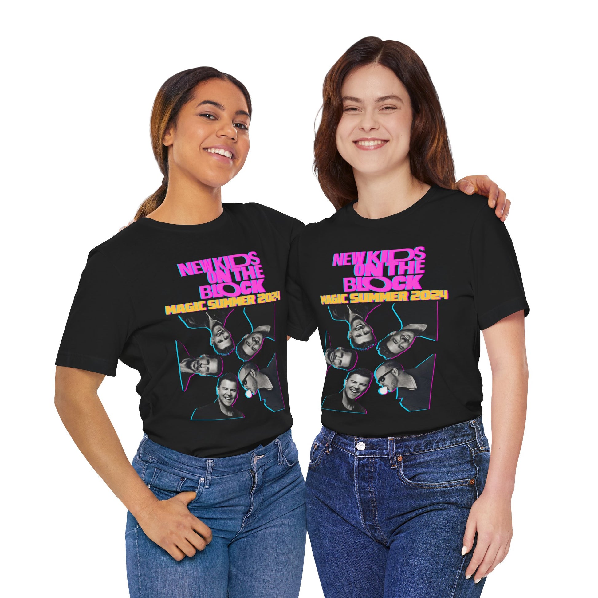 New Kids On The Block NKOTB 2024 Magic Summer TOUR (Double Sided) Unisex Shirt