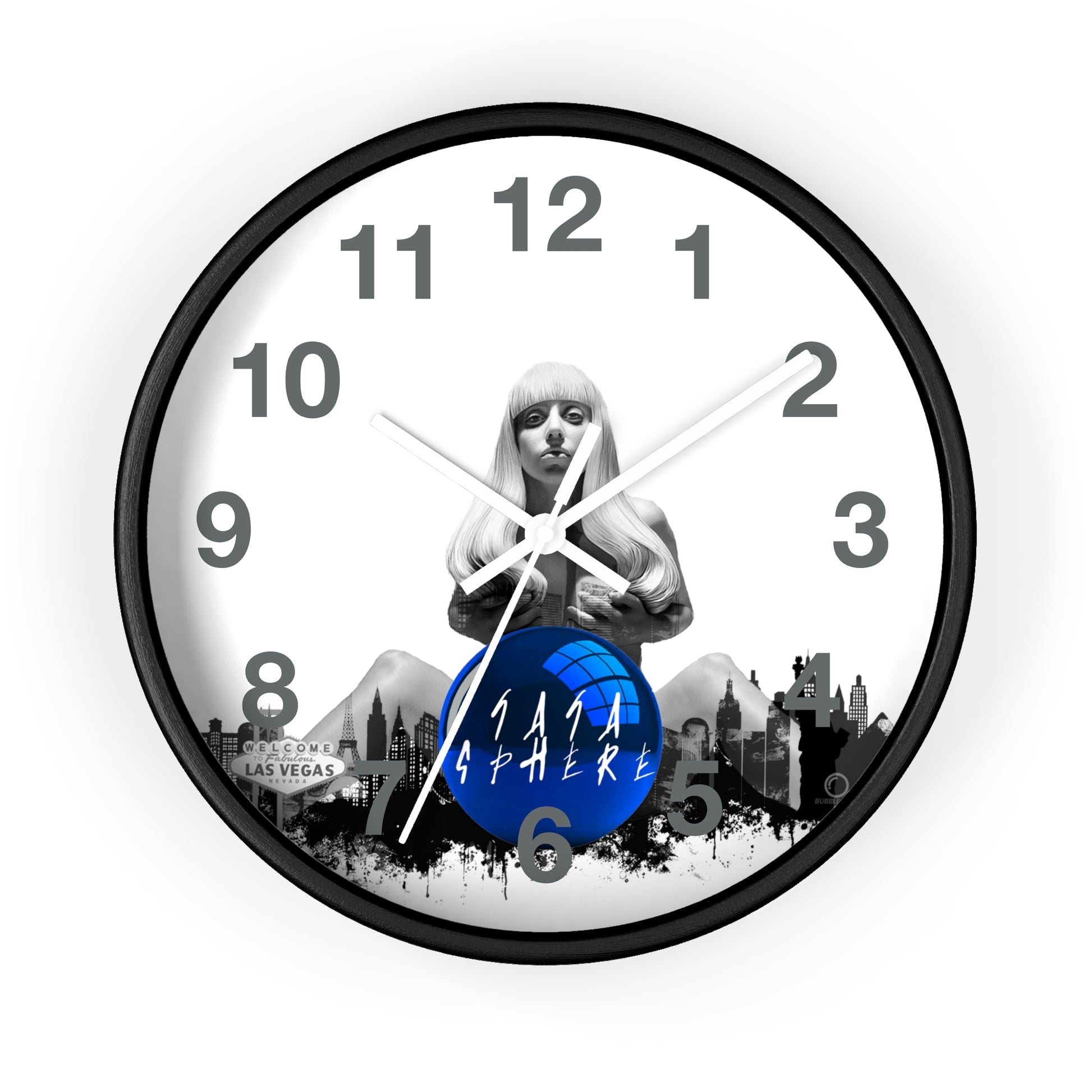 Lady Gaga Sphere Wall Clock