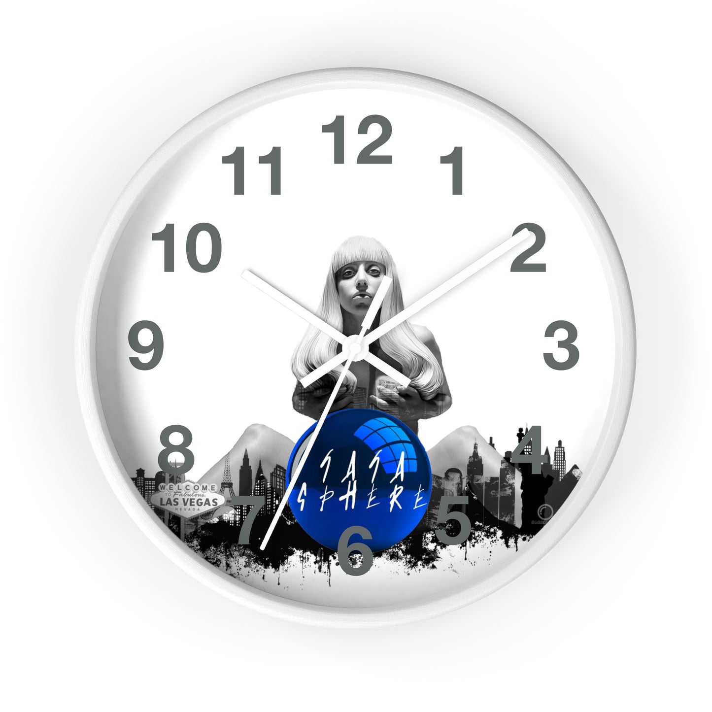 Lady Gaga Sphere Wall Clock