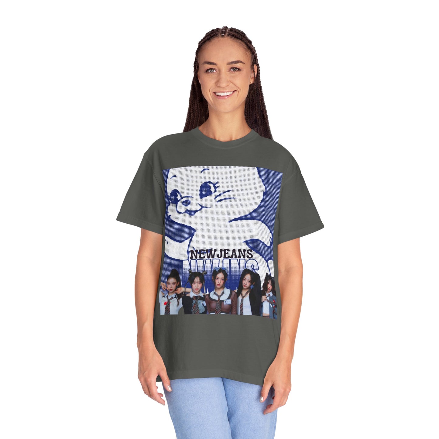 New Jeans Kpop girlgroup Unisex Garment-Dyed T-shirt