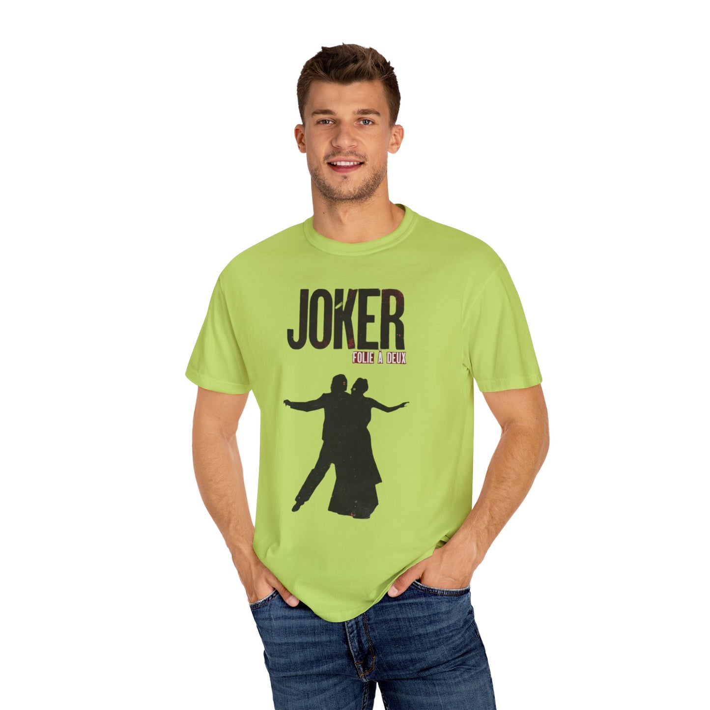 Joker 2 Folie a deux Joaquin Phoenix Lady Gaga Unisex Garment-Dyed T-shirt