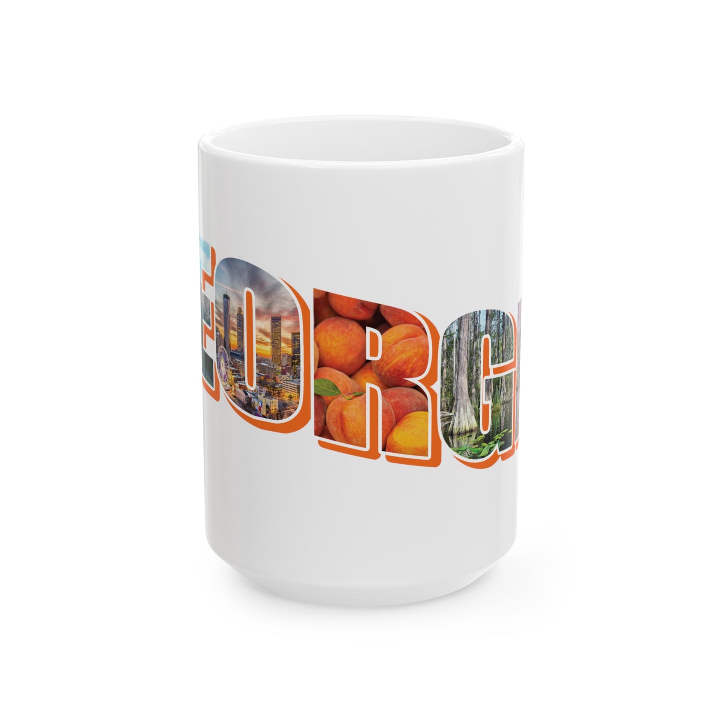 Georgia State Collage Ceramic Mug, (11oz, 15oz)