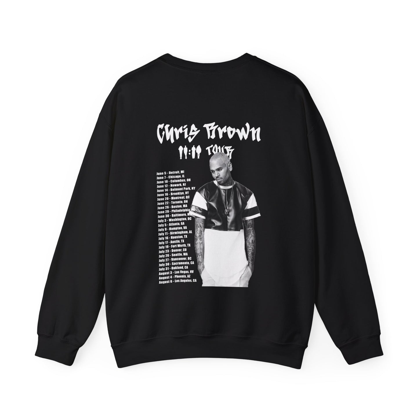 Chris Brown 11:11 Tour Dates (2024) Unisex Sweatshirt