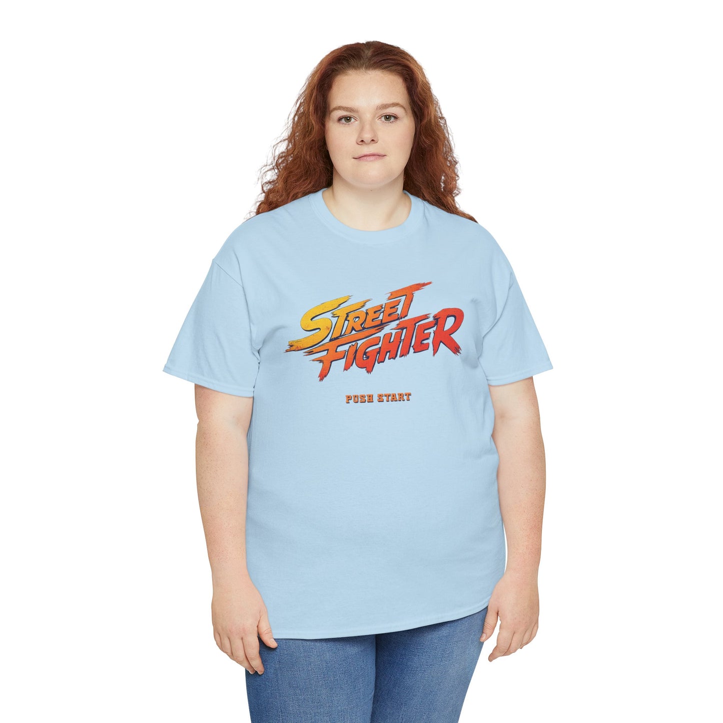 Retro 'Street Fighter' PUSH START Graphic Tee Unisex