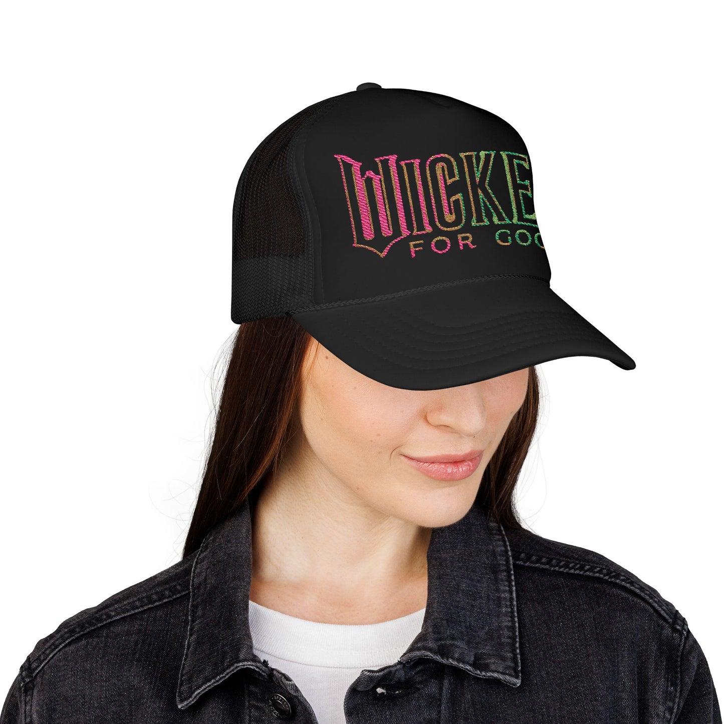 Wicked for good movie Trucker Mesh Cap