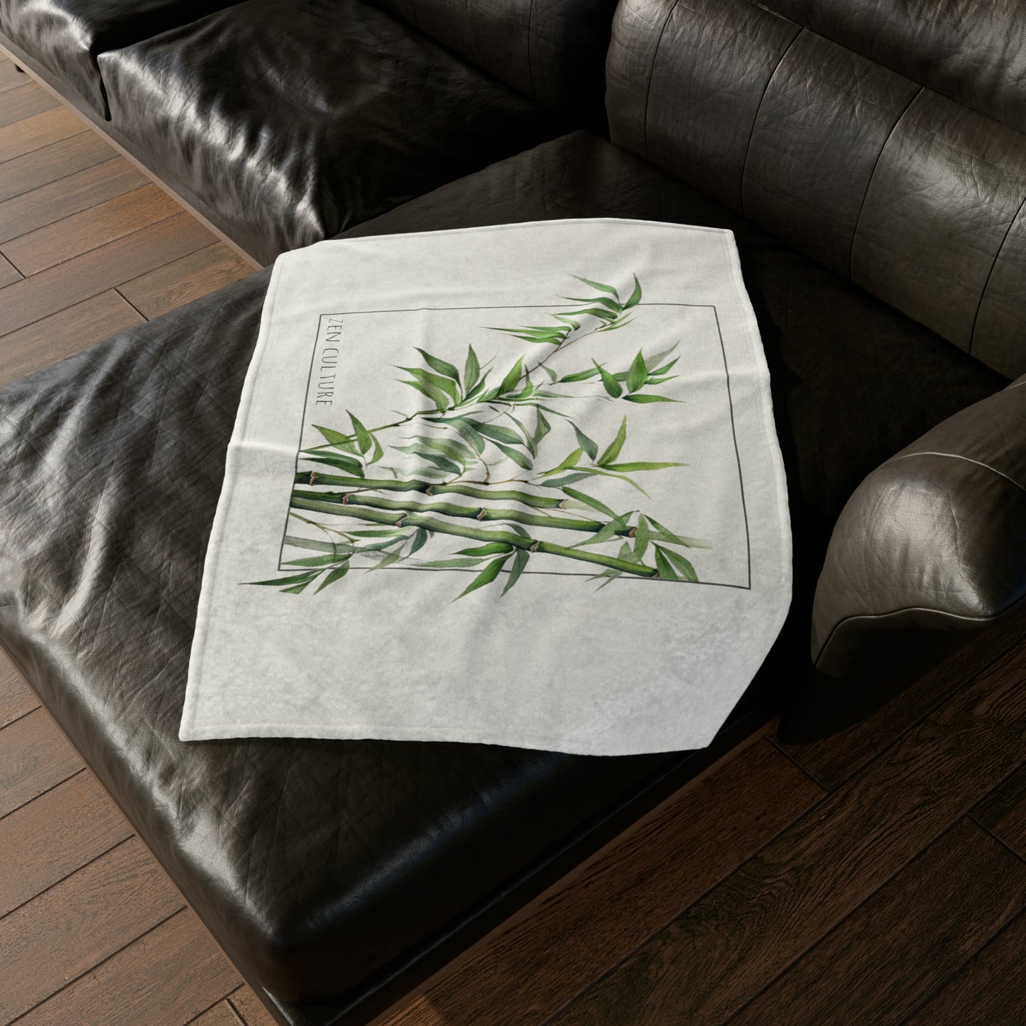 Bamboo Greens Zen Culture Soft Polyester Blanket