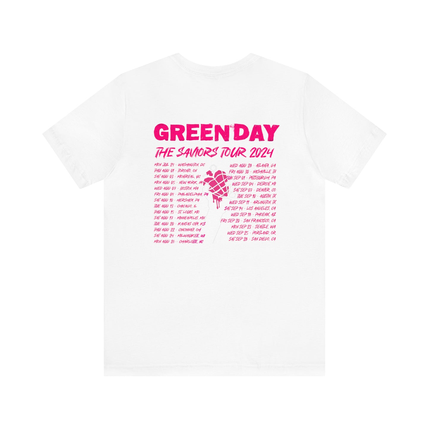 The Saviors Tour (Green Day 2024) Unisex Jersey Tee