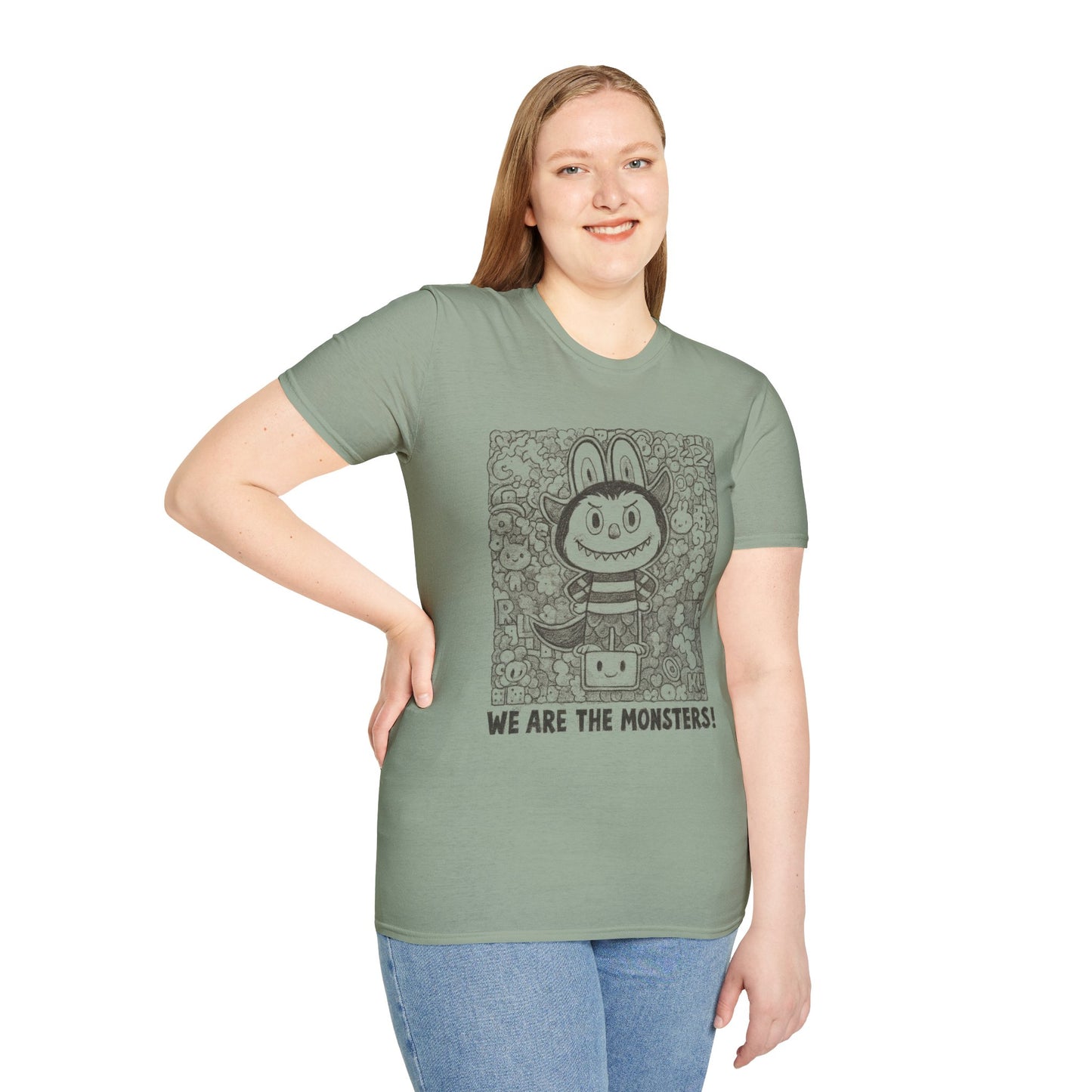We Are The Monsters! (Sketch Labubu-Inspired) Adult Unisex Shirt