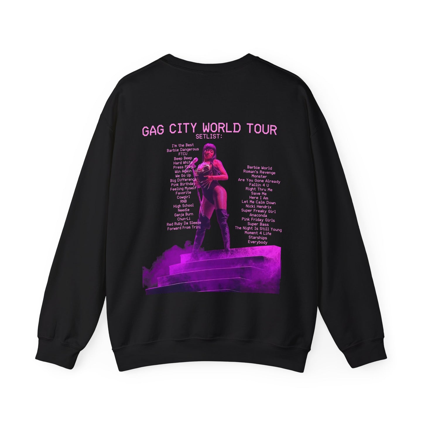 GAG City World Tour Setlist (Nicki Minaj Pink Friday 2) Sweatshirt