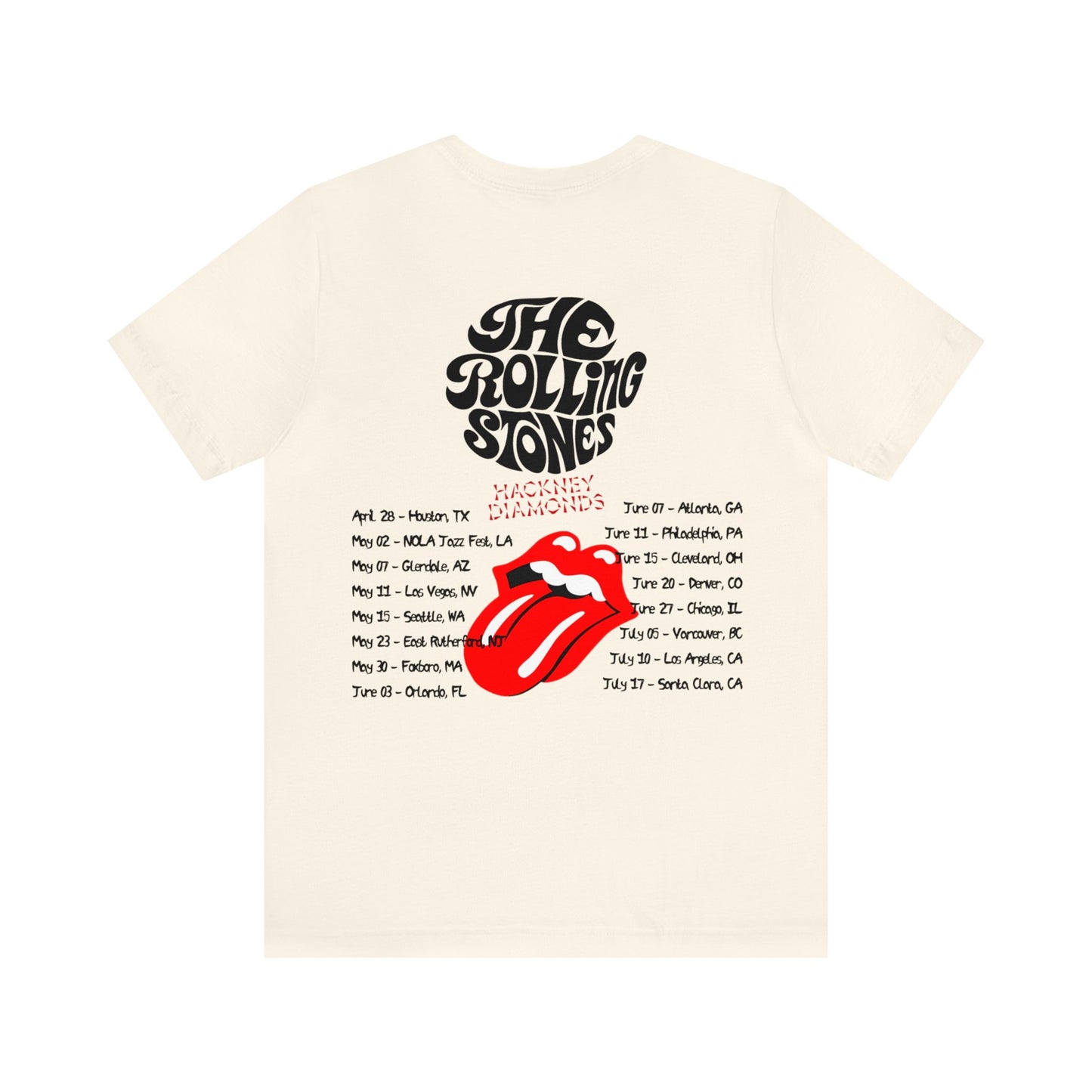 The Rolling Stones HACKNEY DIAMONDS 2024 Tour Shirt