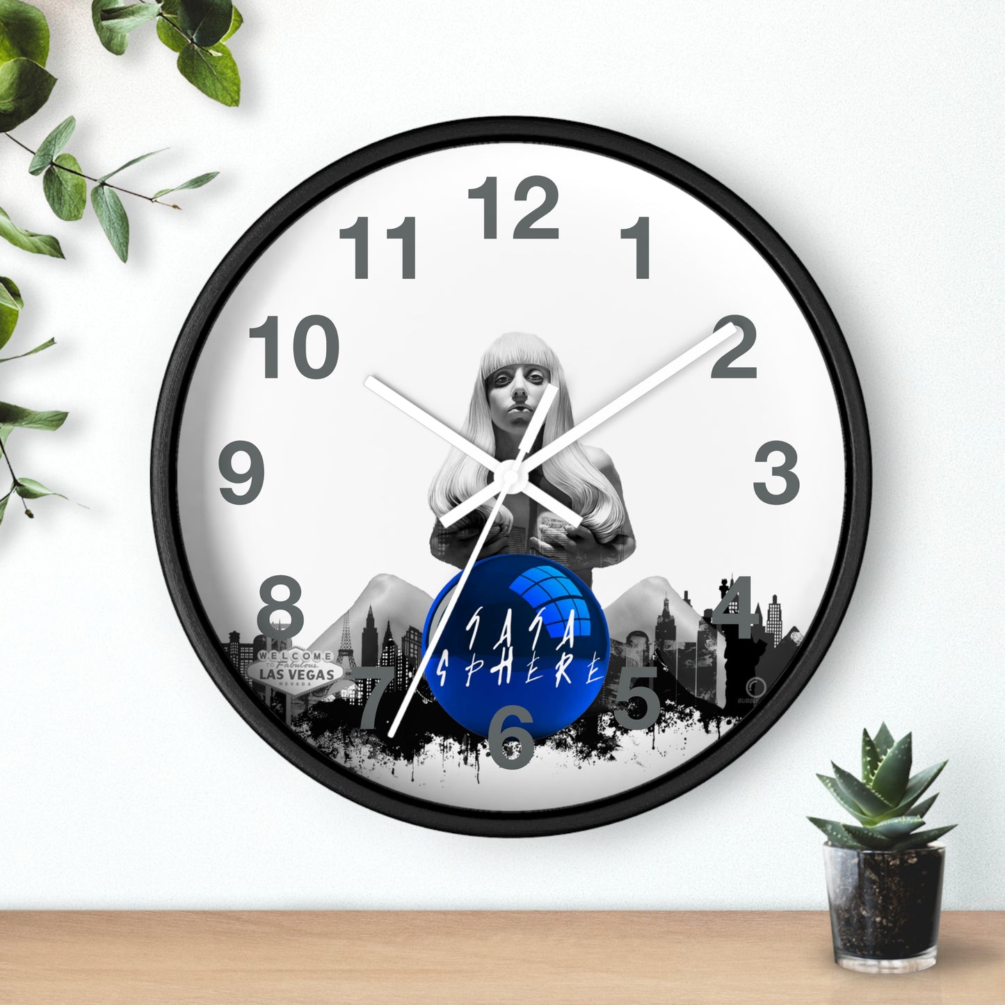 Lady Gaga Sphere Wall Clock