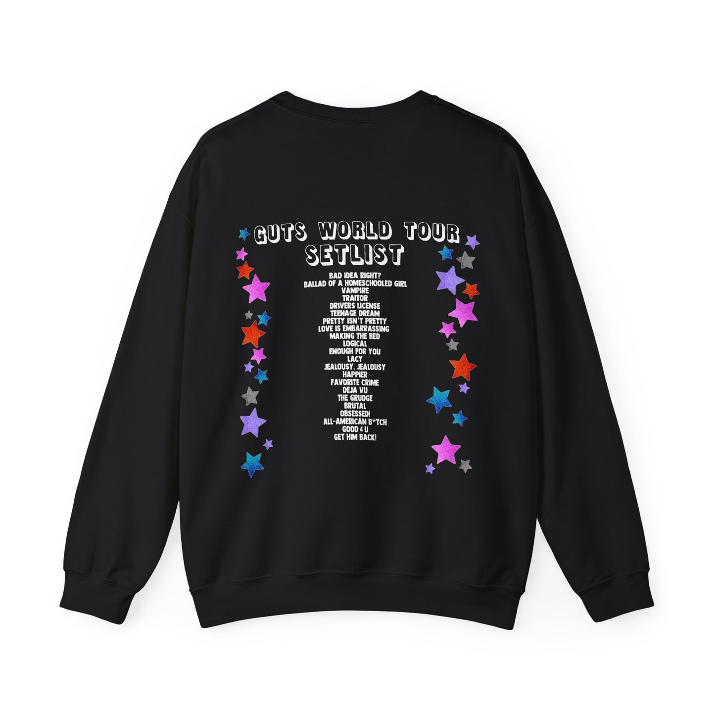 GUTS World Tour 2024 Setlist (Olivia Rodrigo) Sweatshirt