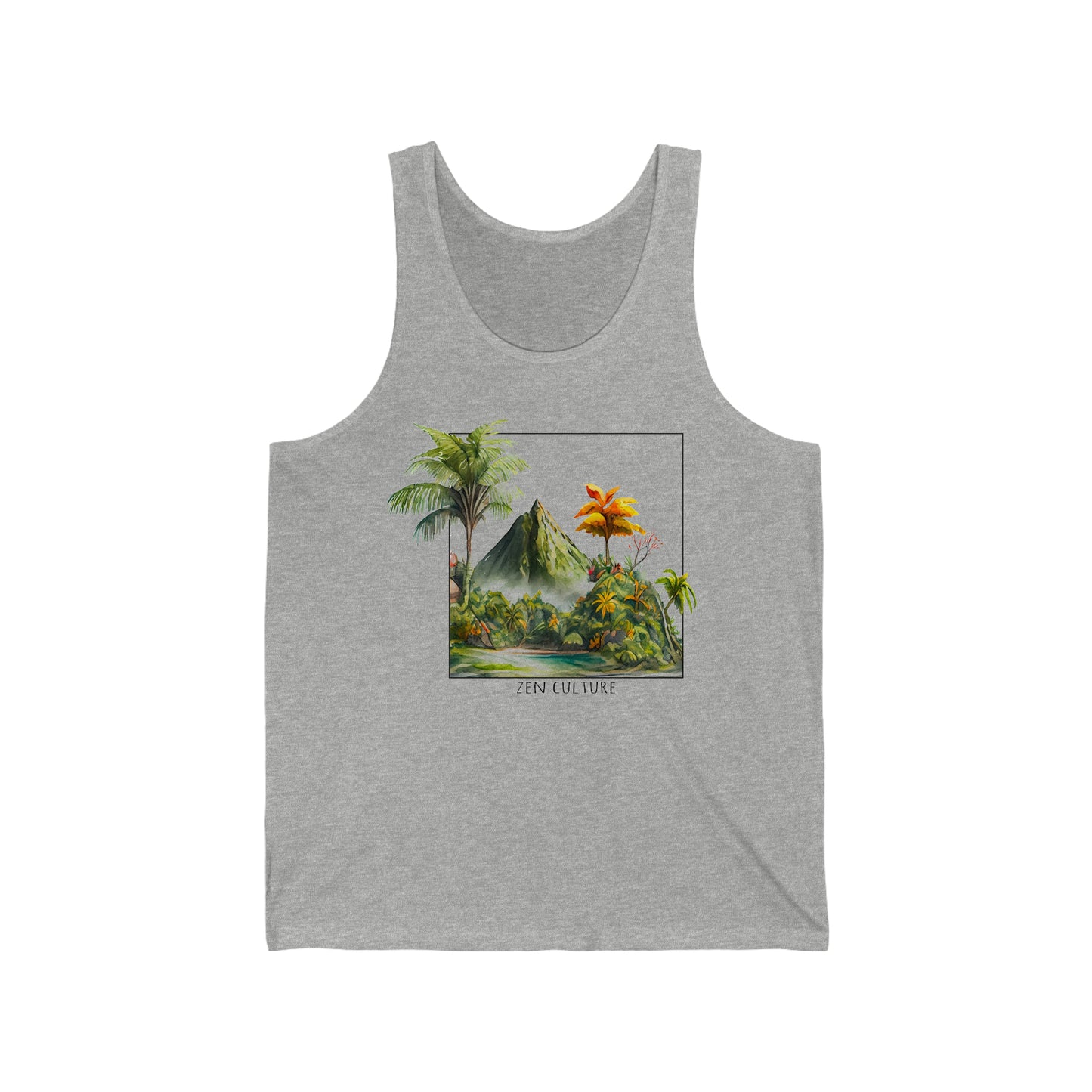 Tropical Island Bliss Zen Culture Tank Top