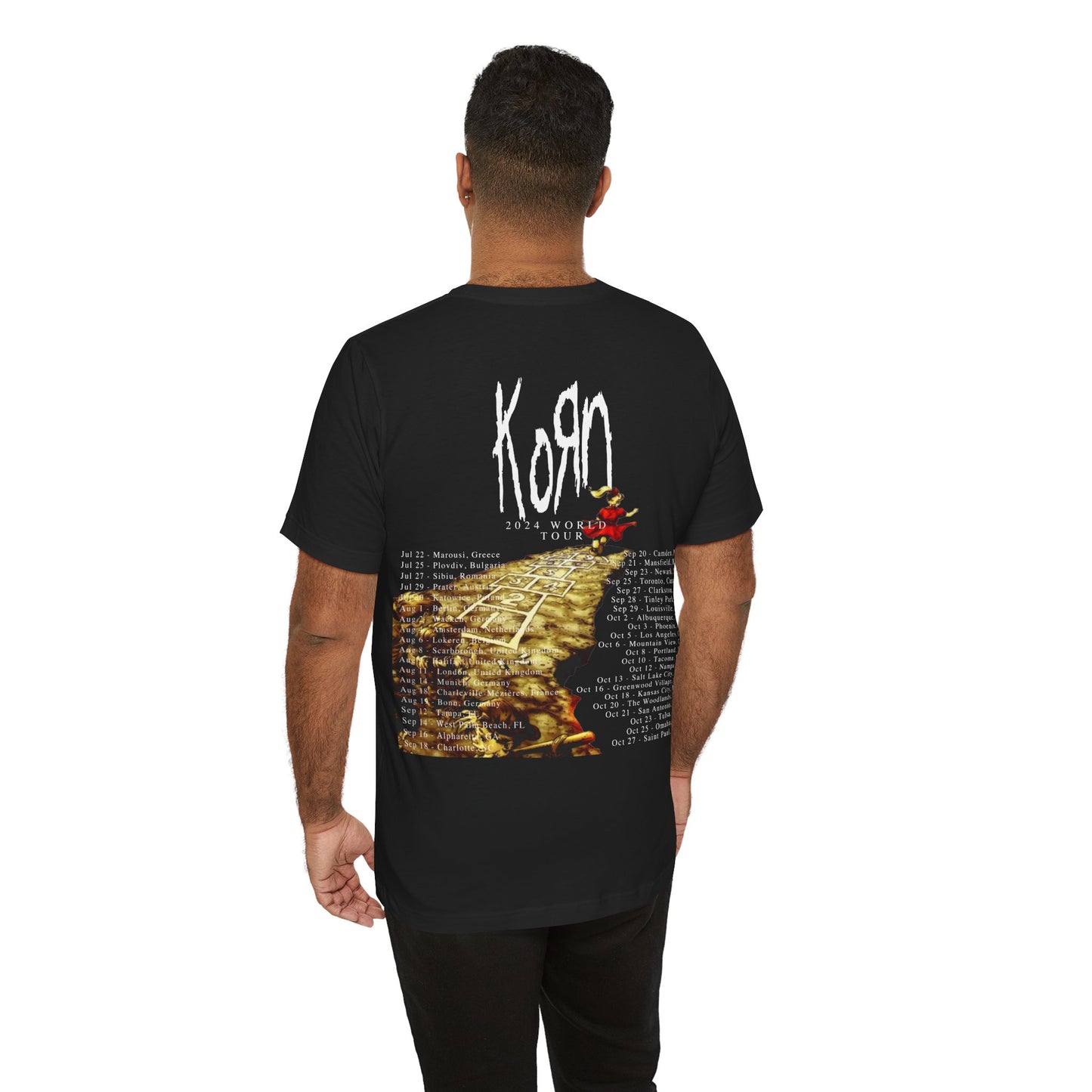 KORN 2024 Tour Double sided with dates Unisex Shirt