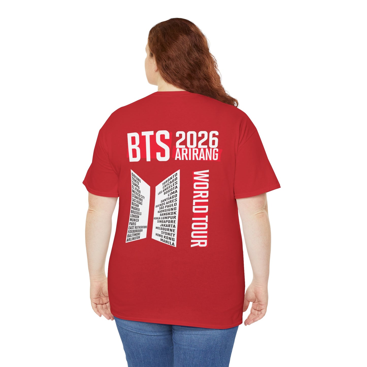 BTS ARIRANG WORLD TOUR 2026 Double Sided Unisex Shirt