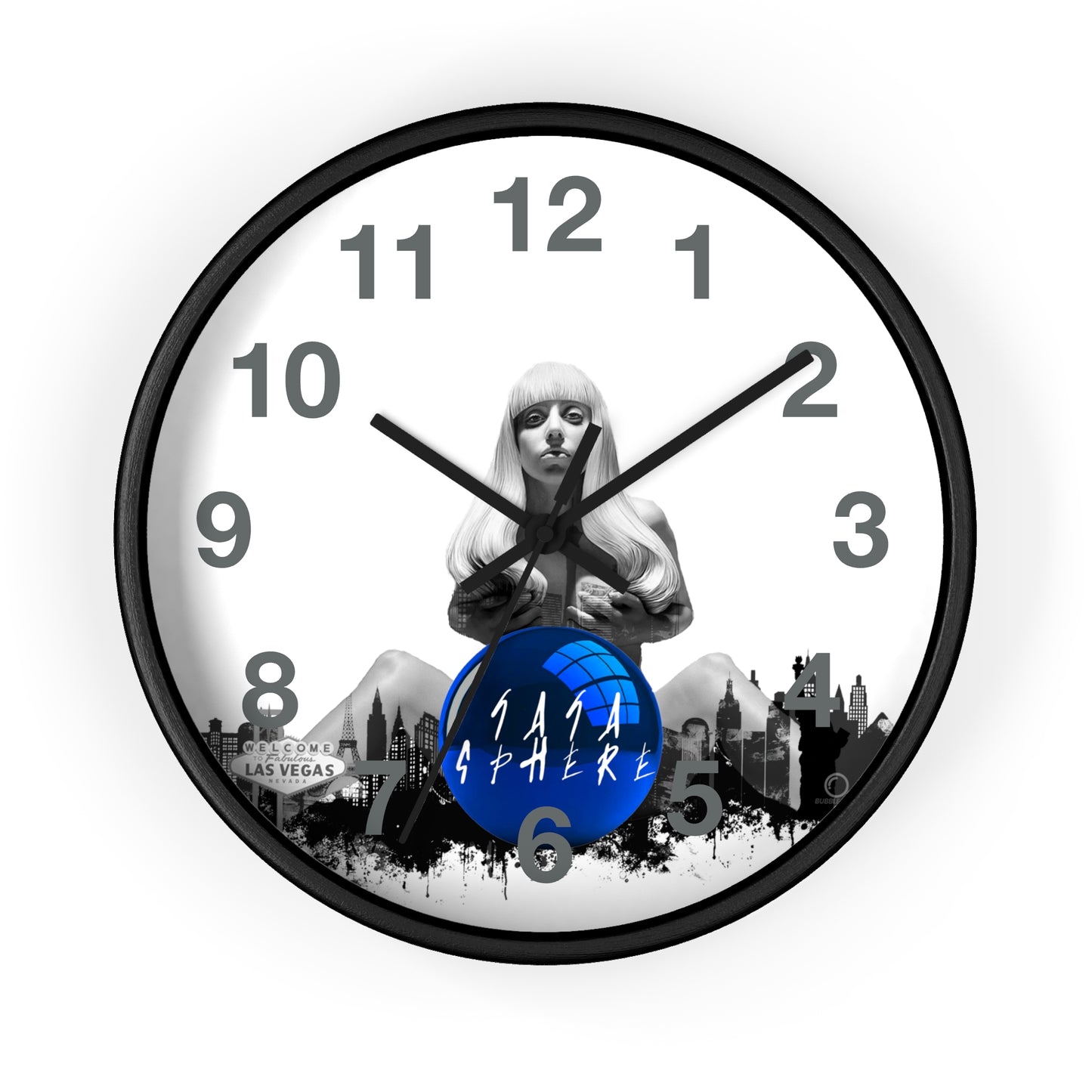 Lady Gaga Sphere Wall Clock