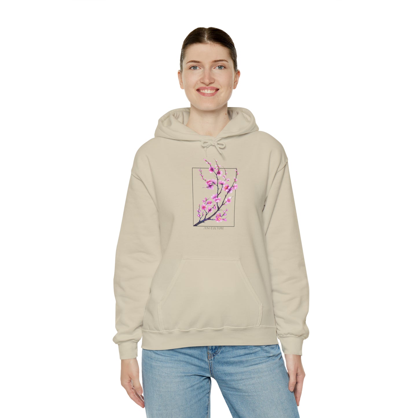 Blossom Serenity Sweatshirt -Zen Culture cherry blossom hoodie