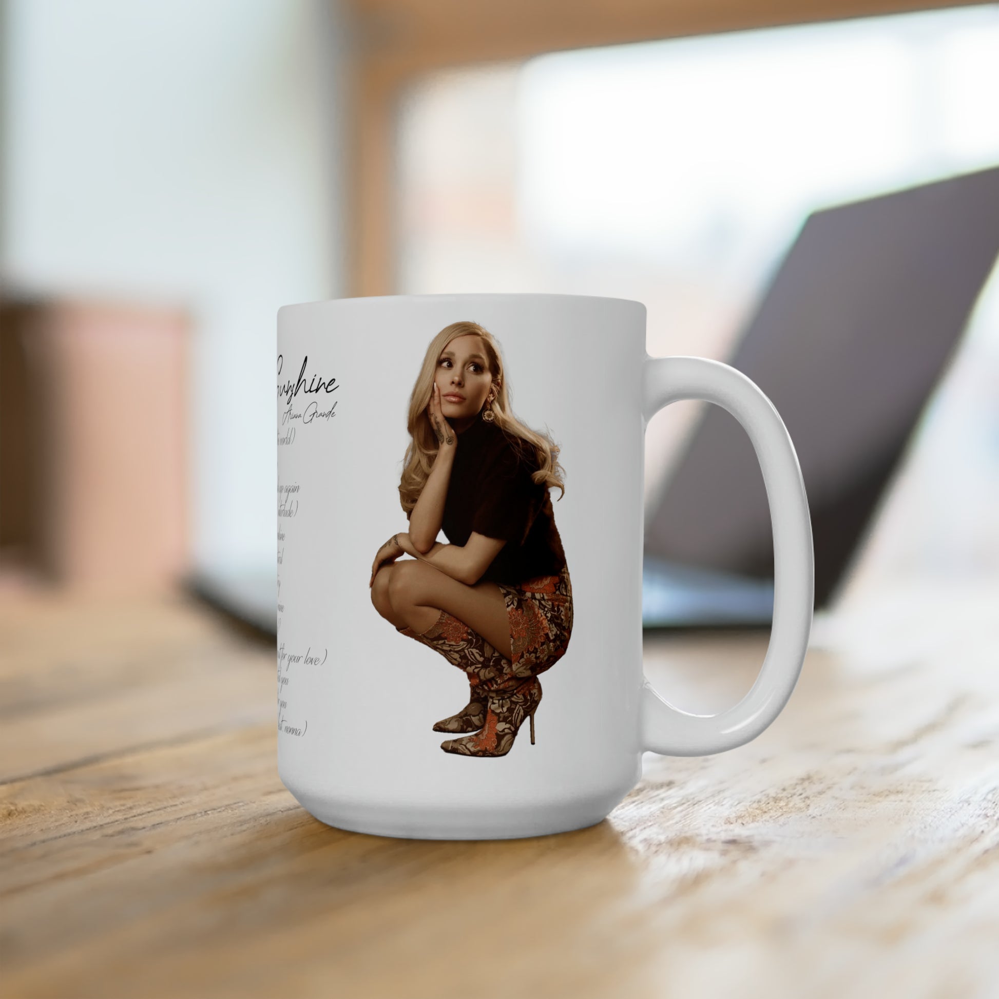 Eternal Sunshine Tracklist (Ariana Grande 2024) Ceramic Mug 15oz