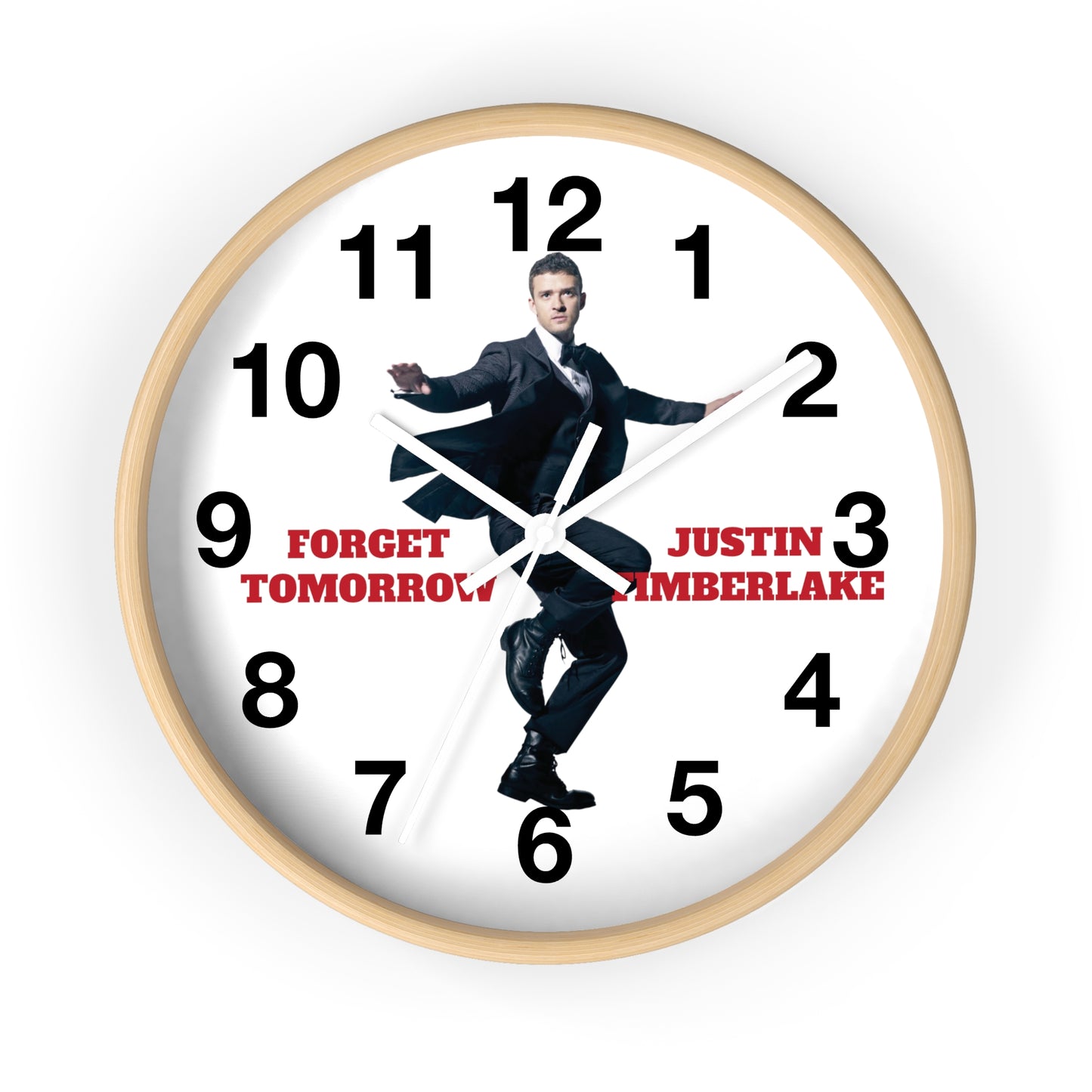 Justin Timberlake Forget Tomorrow 2024 Wall Clock