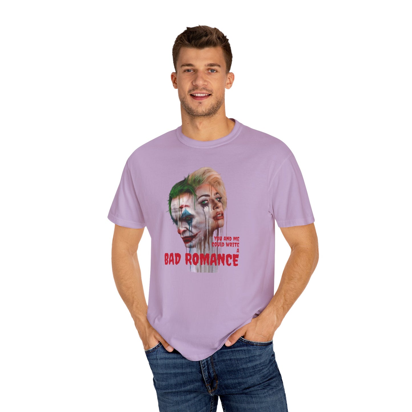 Joker Bad Romance Lady gaga folie a deux Unisex Garment-Dyed T-shirt