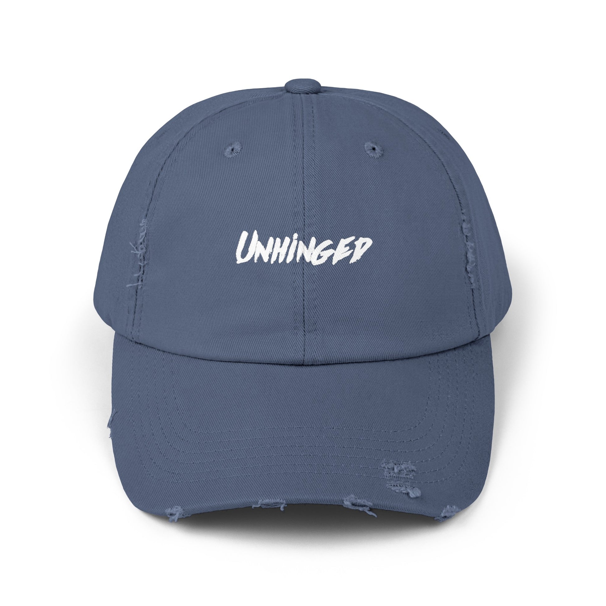 Unhinged Unisex Distressed Cap