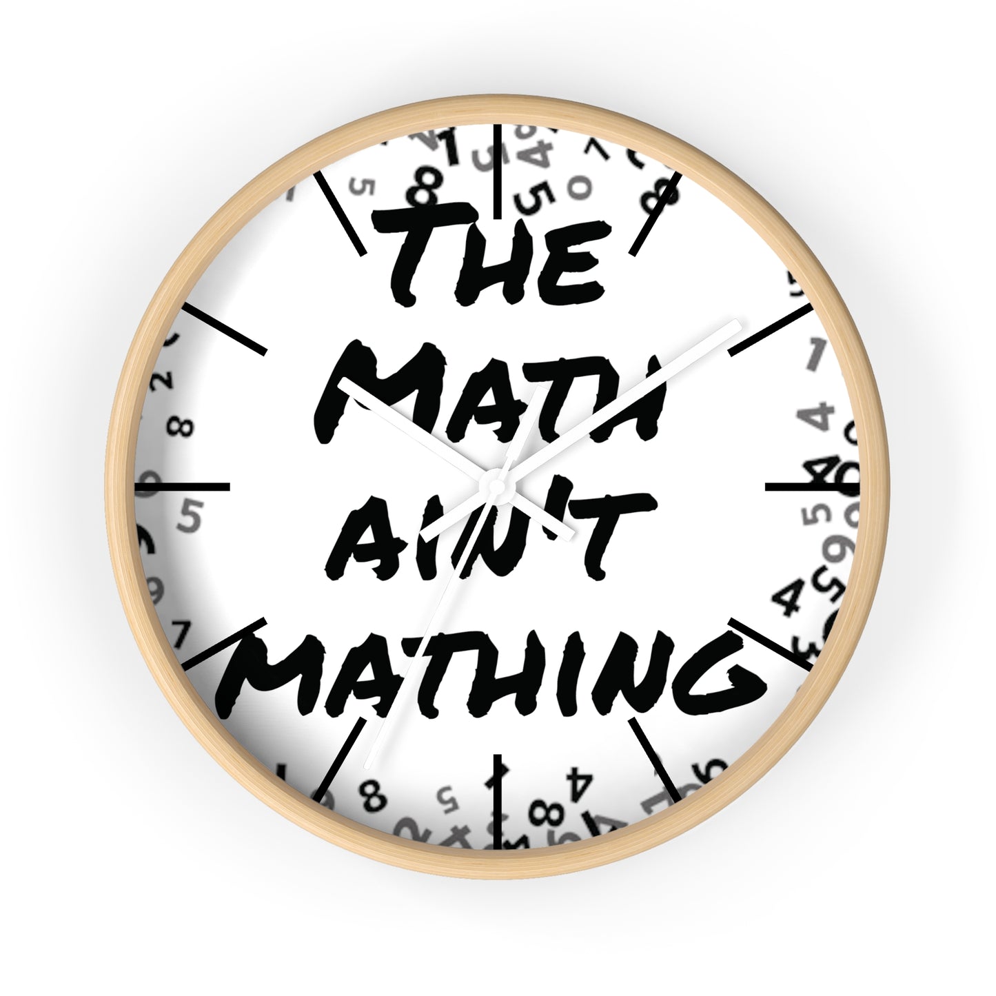 The Math ain't Mathing meme Wall Clock