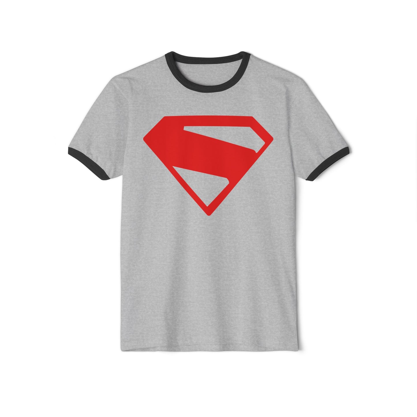 Superman Legacy Inspired (2025 Movie New Logo) Unisex Cotton Ringer T-Shirt