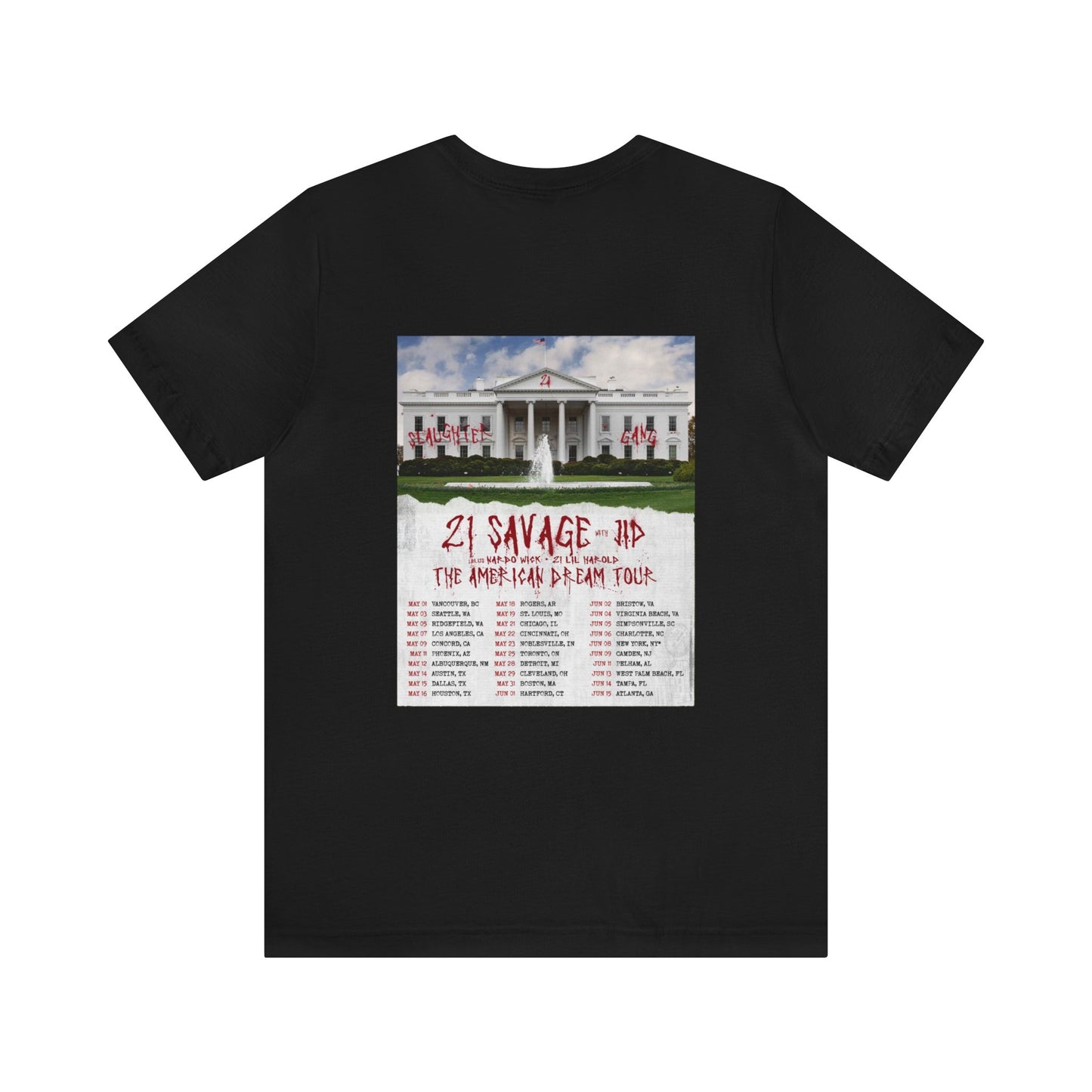 21 Savage THE AMERICAN DREAM Tour (2024) Shirt