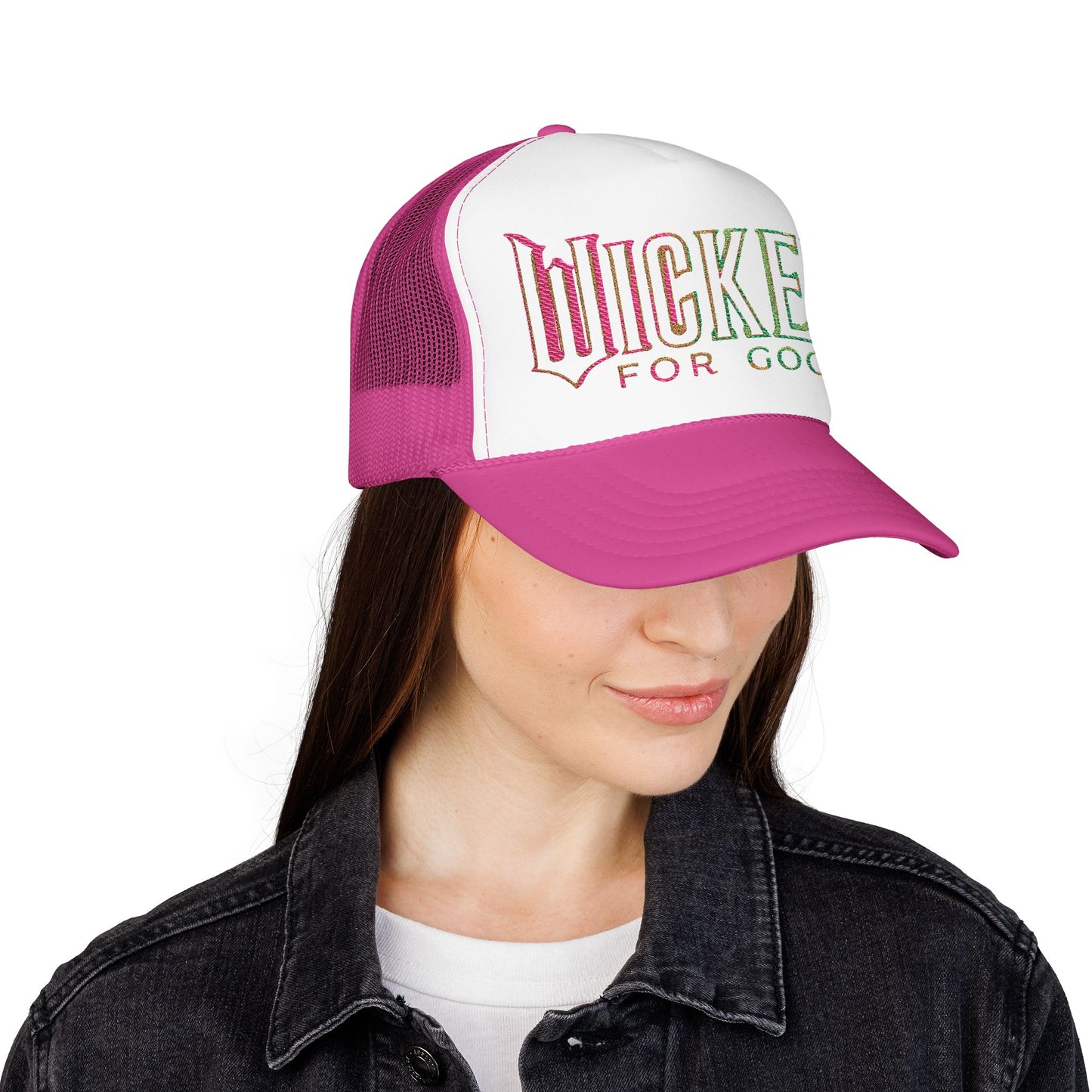 Wicked for good movie Trucker Mesh Cap