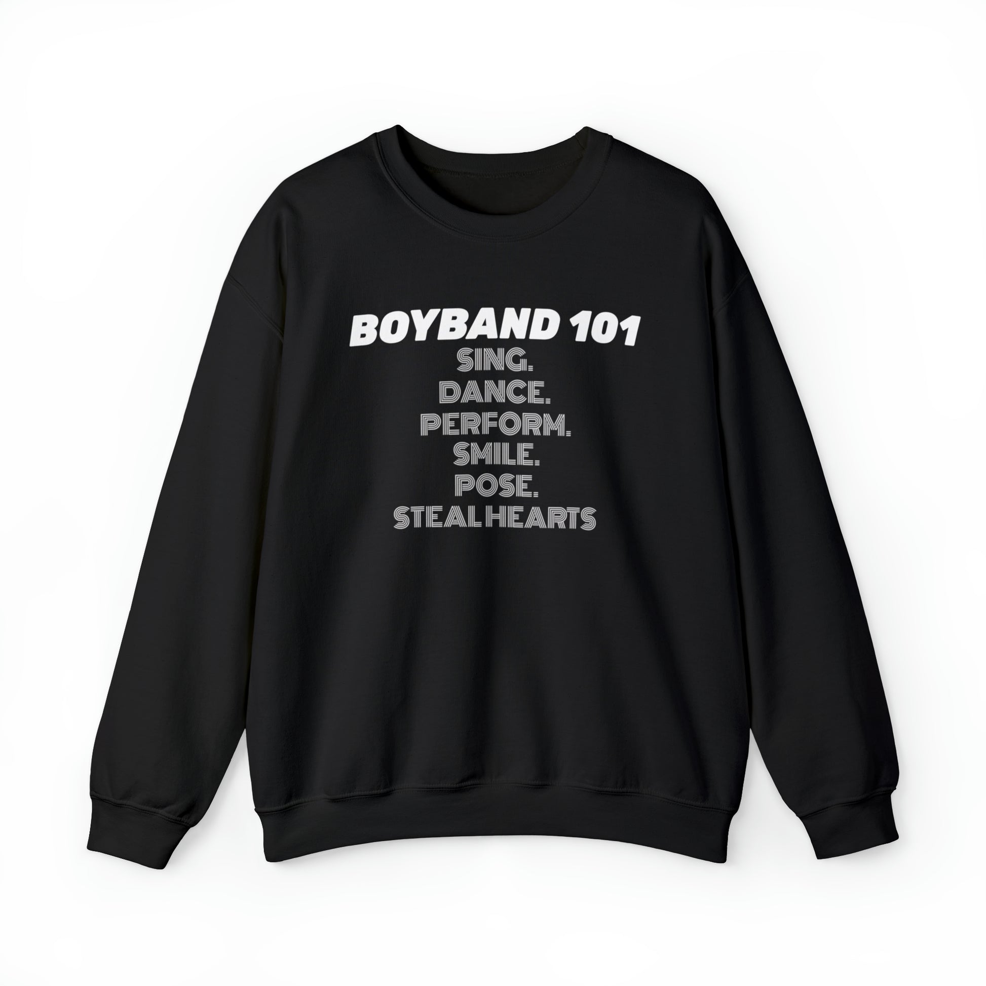 Boyband 101 sing dance perform smile pose steal hearts Unisex Crewneck Sweatshirt