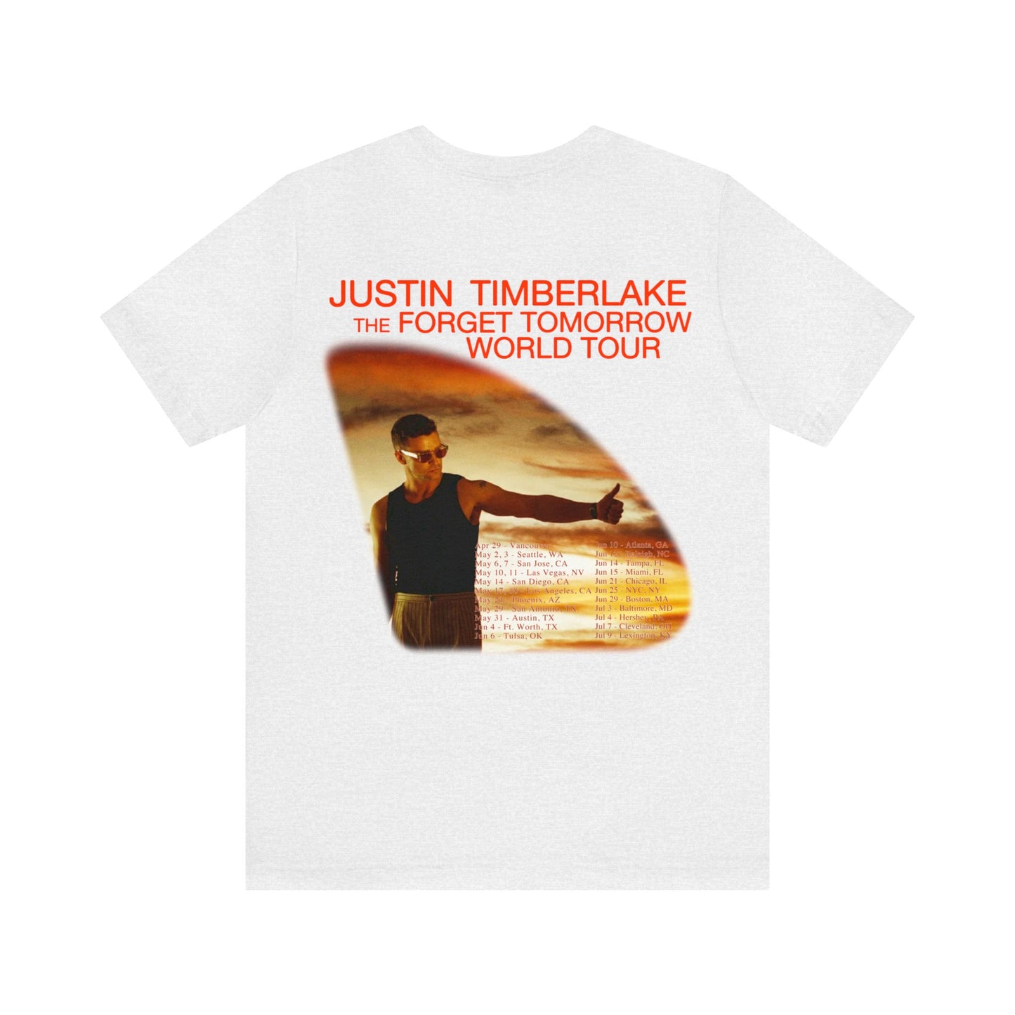 Forget Tomorrow World Tour (Justin Timberlake 2024) Shirt