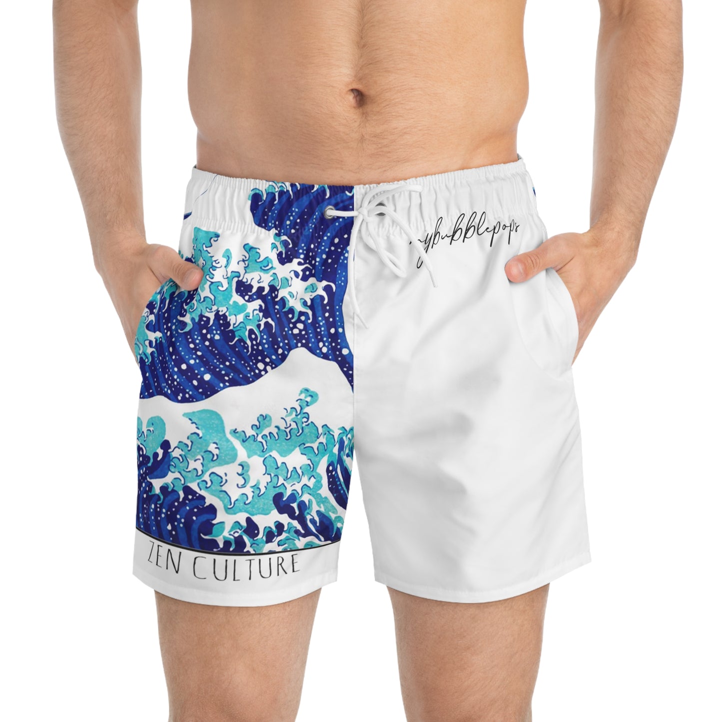 Zen Culture Waves Swim Shorts Trunks